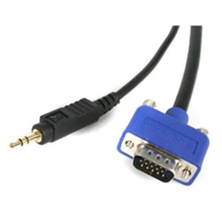 Ezgeneration 6 ft Coax SVGA monitor cable with built-in Audio EZ527177